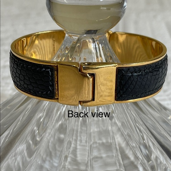Gucci Black Python Gold Fashion Bangle/Bracelet - Picture 5 of 16